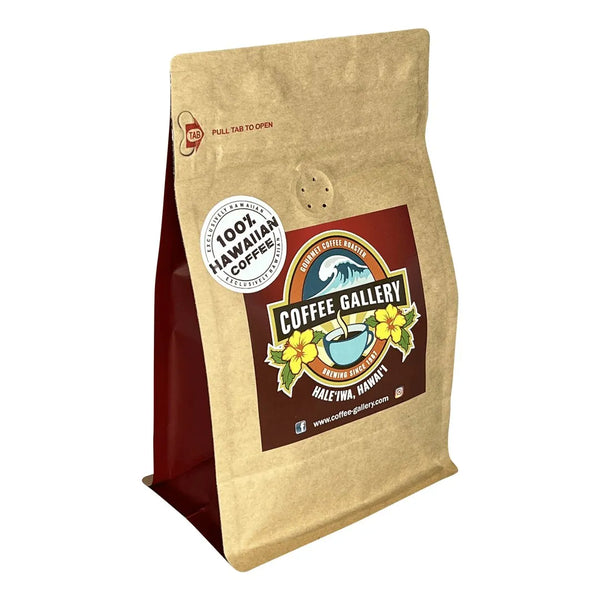 100% Kona Peaberry 8oz Coffee - Medium Roast, Whole Bean with SL34 Varietals - Coffee Gallery Hawaii