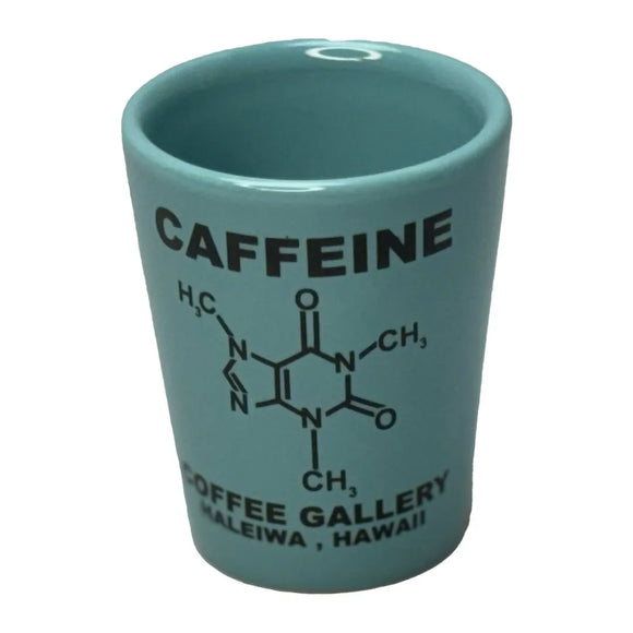 Caffeine Molecule Espresso Shot Glass (1.5oz) - Coffee Gallery Hawaii