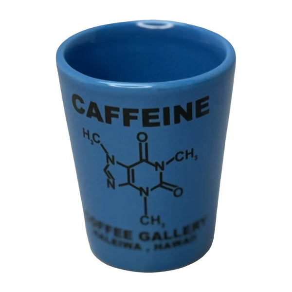 Caffeine Molecule Espresso Shot Glass (1.5oz) - Coffee Gallery Hawaii