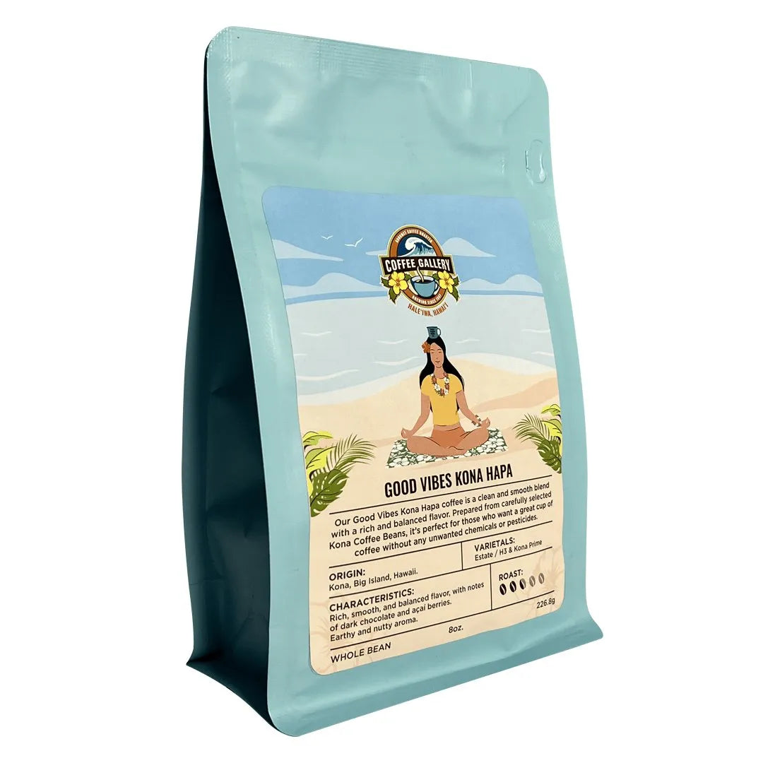 Good Vibes Kona Hapa Coffee Blend from Kona - Coffee Gallery Hawaii