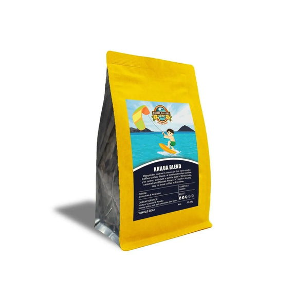 Kailua Blend Whole Bean Coffee - Medium Roast with Chocolate and Manuka Honey Notes | Coffee Gallery - Coffee Gallery Hawaii