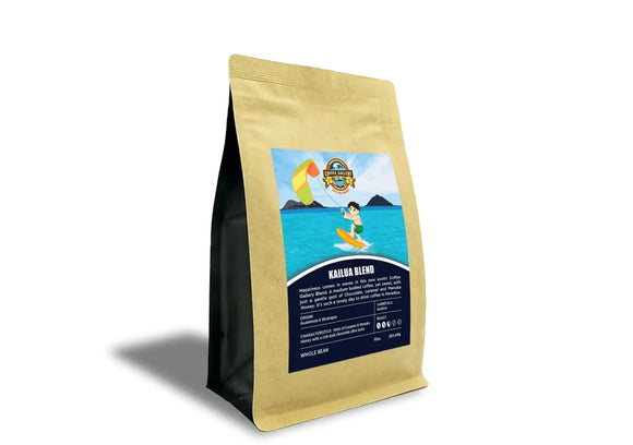 Kailua Blend Whole Bean Coffee - Medium Roast with Chocolate and Manuka Honey Notes | Coffee Gallery - Coffee Gallery Hawaii