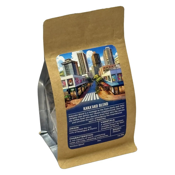 Kaka'ako Blend Whole Bean Coffee - Medium Roast Central American Coffee | Coffee Gallery - Coffee Gallery Hawaii