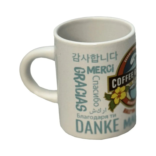 Mahalo Mini Mug - Ceramic Souvenir 3oz - Coffee Gallery Hawaii