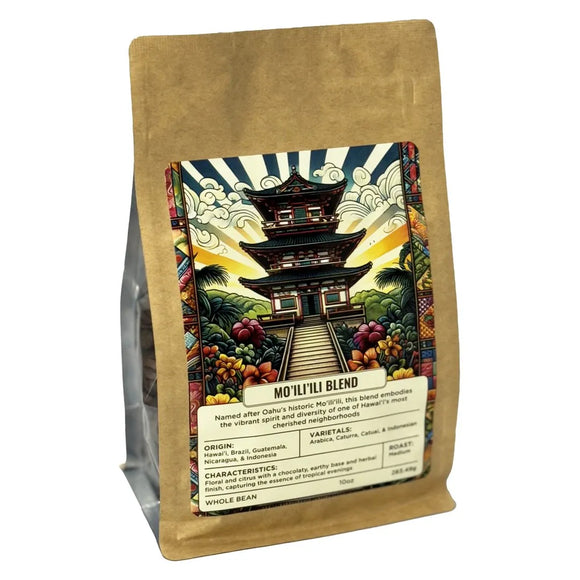 Mo'ili'ili Blend Medium Roast Coffee Beans 10 oz (283.5 g) - Coffee Gallery Hawaii