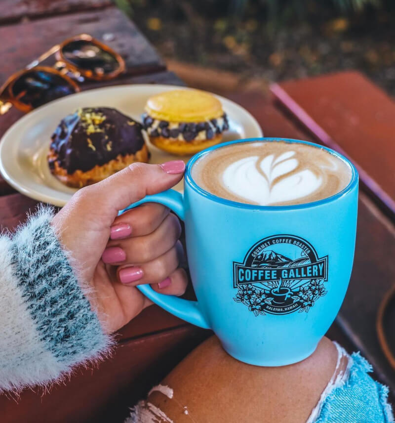 mug coffee gallery with logo blue woman