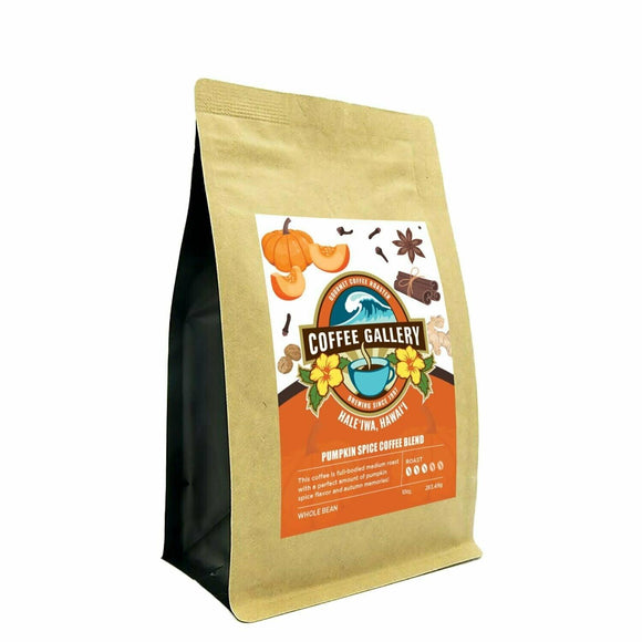 Pumpkin Spice Coffee Blend Whole Bean Medium Roast - Coffee Gallery - Coffee Gallery Hawaii